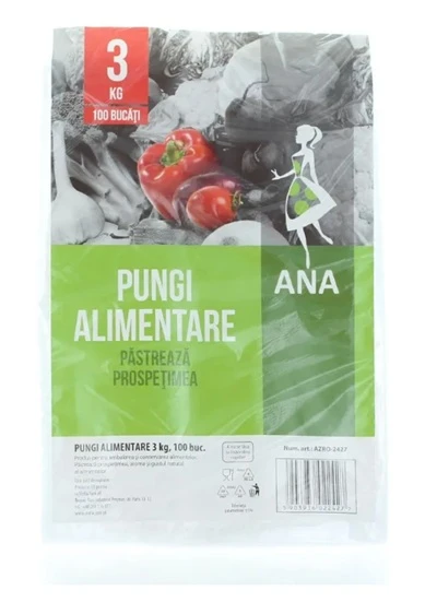 Anna Pungi alimentare 3 kg 100 buc